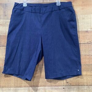 Kim Rogers Women’s Curvy Pull On Bermuda Shorts Size 18W